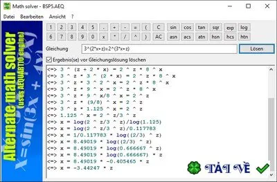 Alternate Math Solver