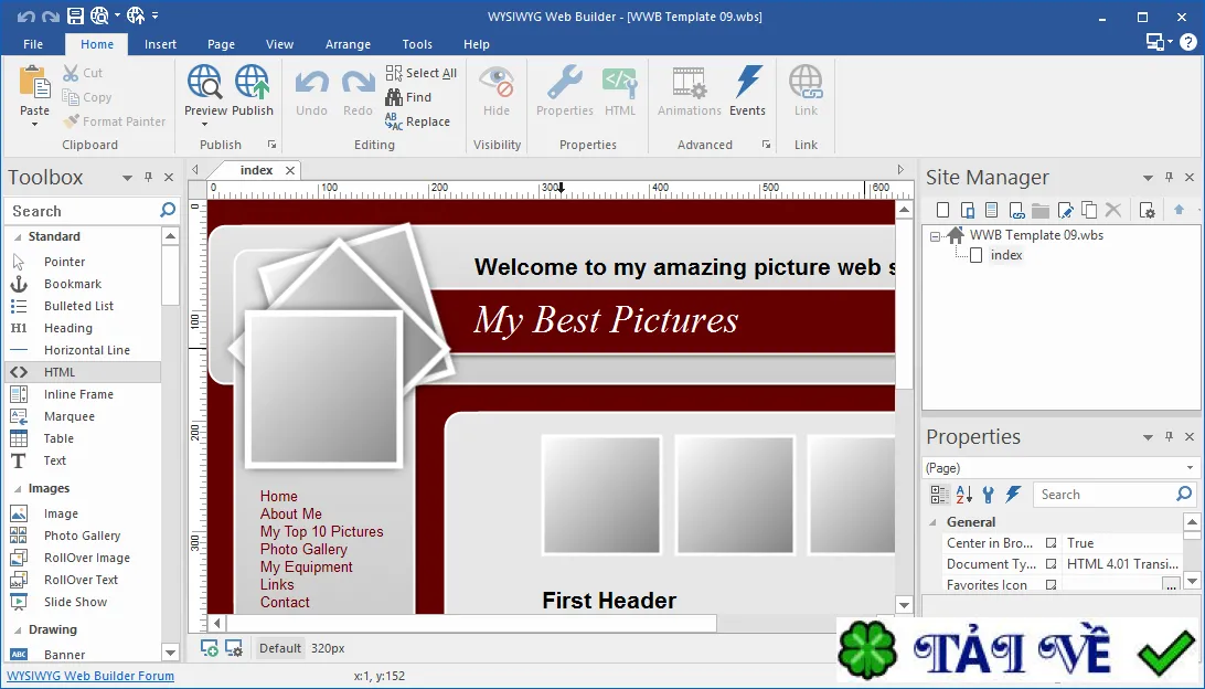 WYSIWYG Web Builder